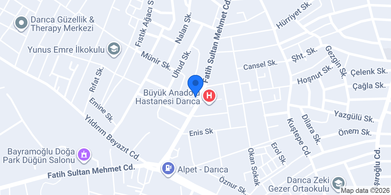 DARICA BİLET konumu