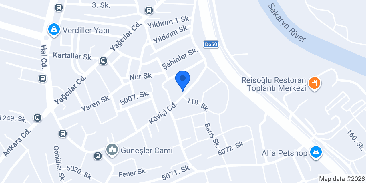Güneşler Aile Sağlığı Merkezi konumu