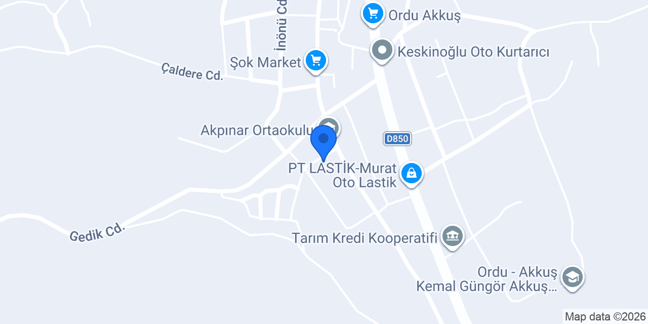 Türkyılmaz yedek parca konumu