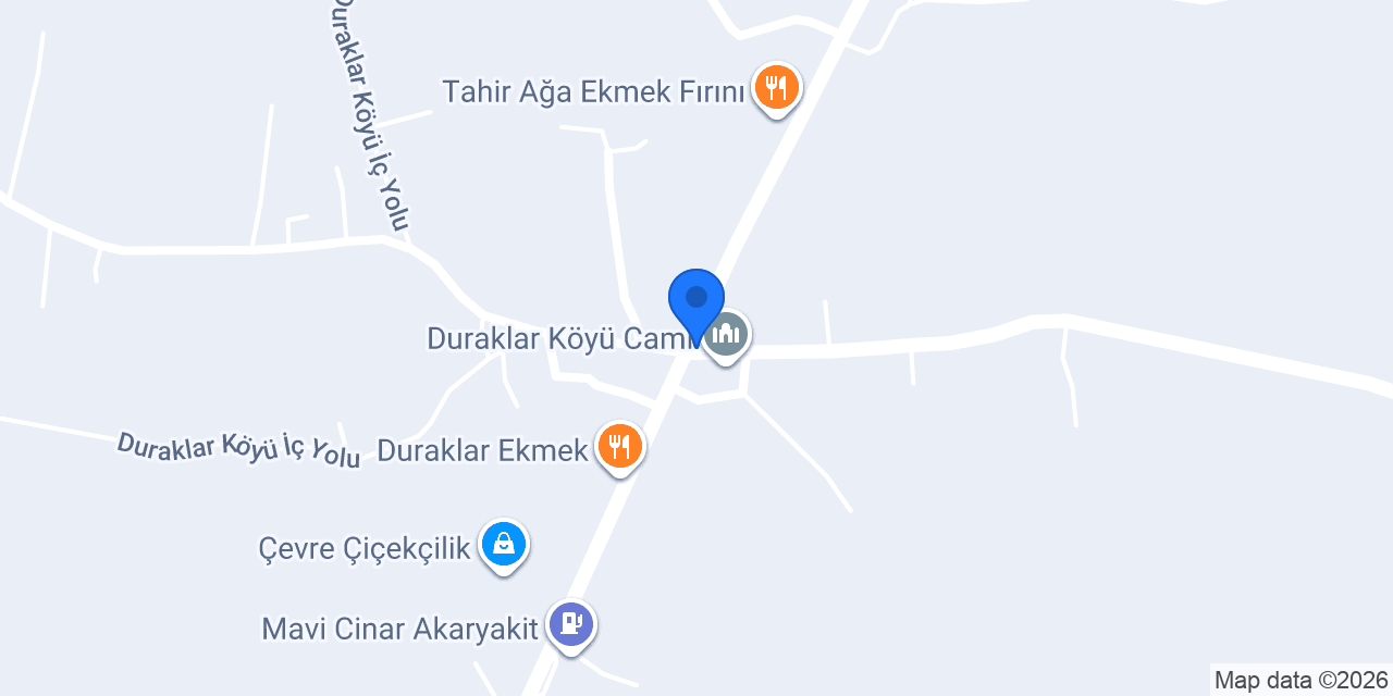 Duraklar Köyü Muhtarlığı konumu