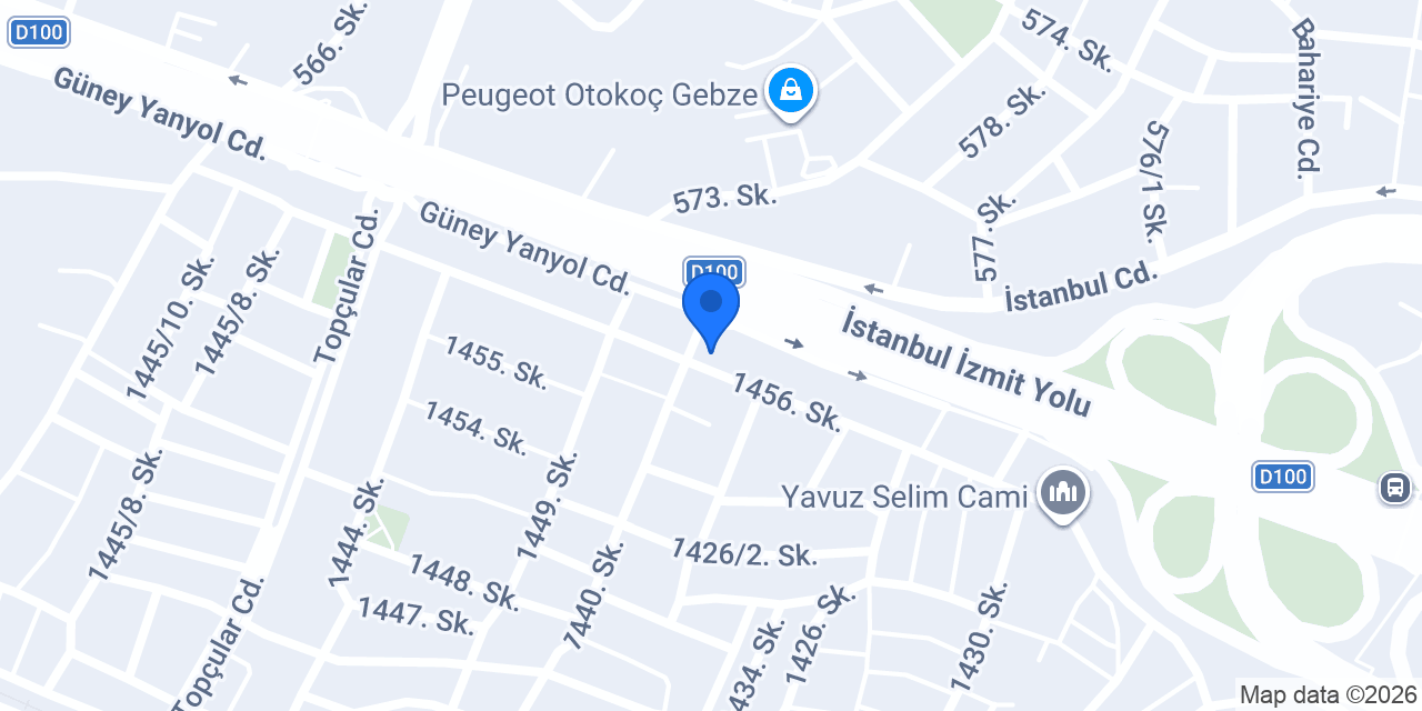 ALC Gebze Şubesi konumu