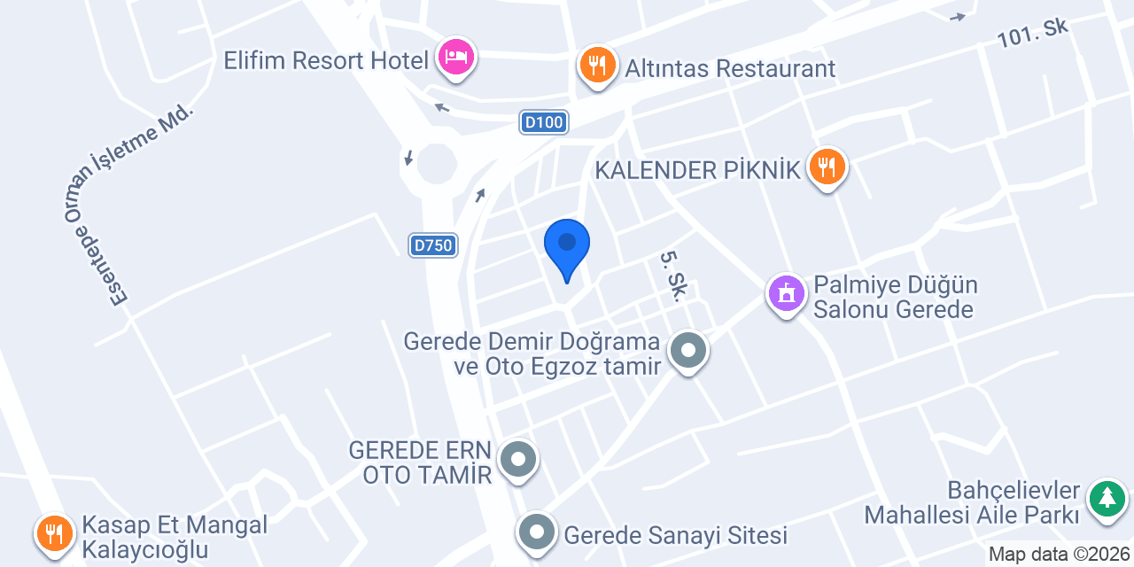 Öztürkler Oto konumu