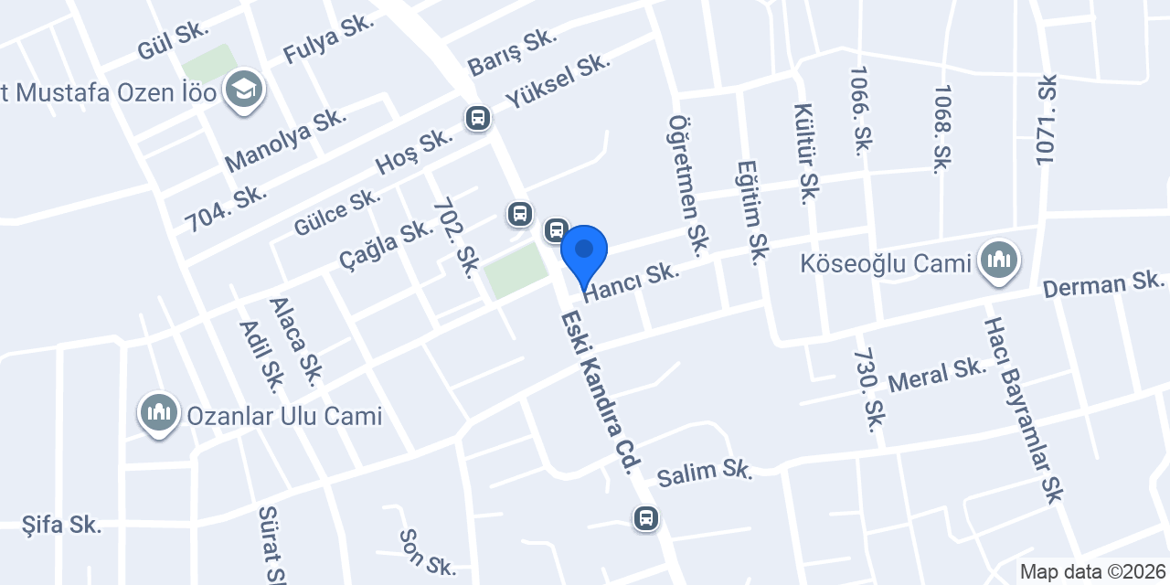Bereket Mobilya konumu