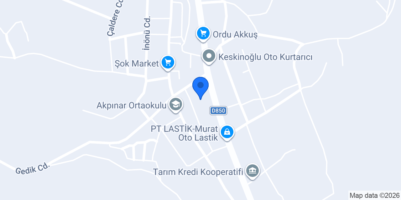 Akkuş Adliyesi konumu