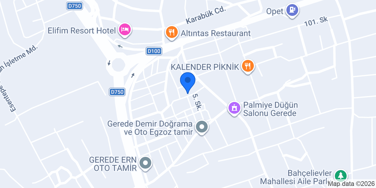 Gerede Acarol oto elektrik konumu