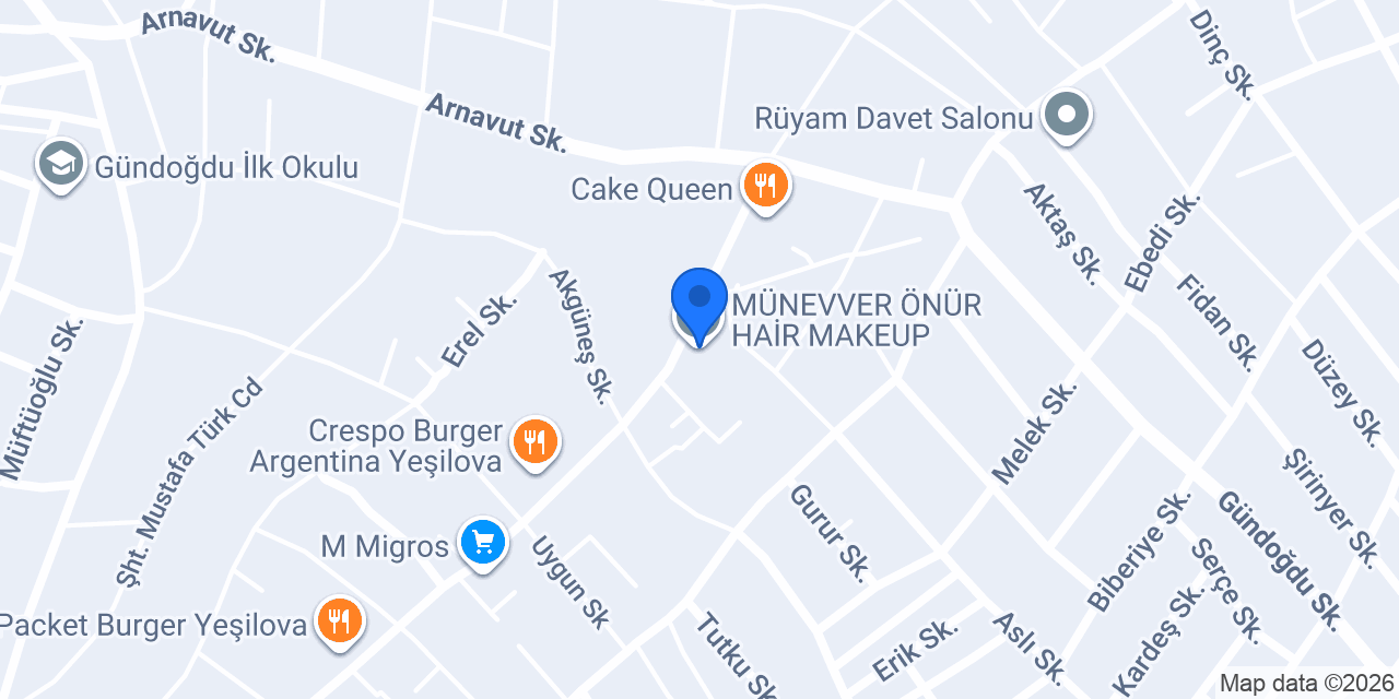MÜNEVVER ÖNÜR HAİR MAKEUP konumu