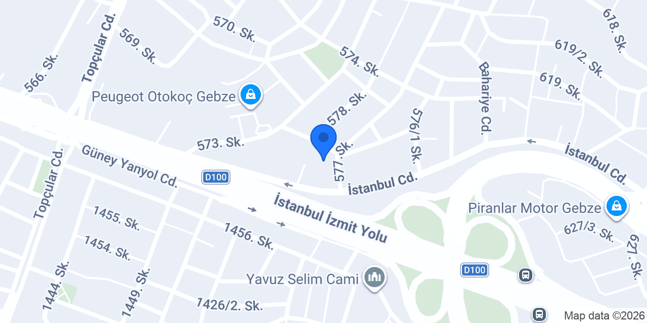 Artı Akşam Lisesi Gebze Şubesi konumu
