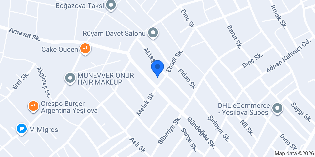 Şeref Mobilya Depo konumu