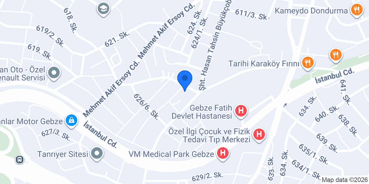 Gebze ECE Eczanesi konumu