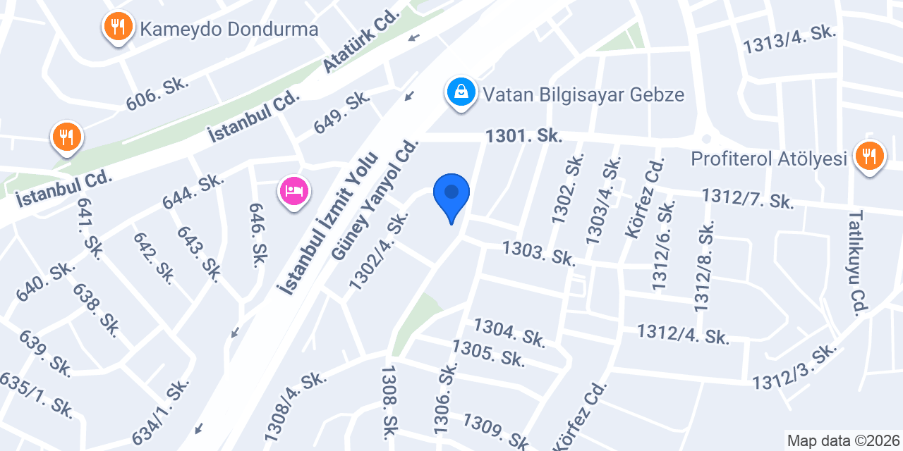 Gebze Eğitim Vakfı İlkokulu konumu