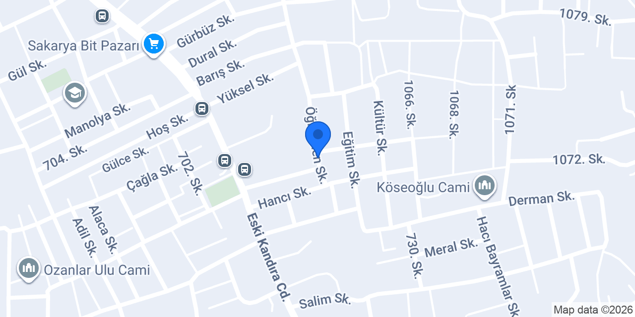 Sakarya Arslan Isı Pompası konumu