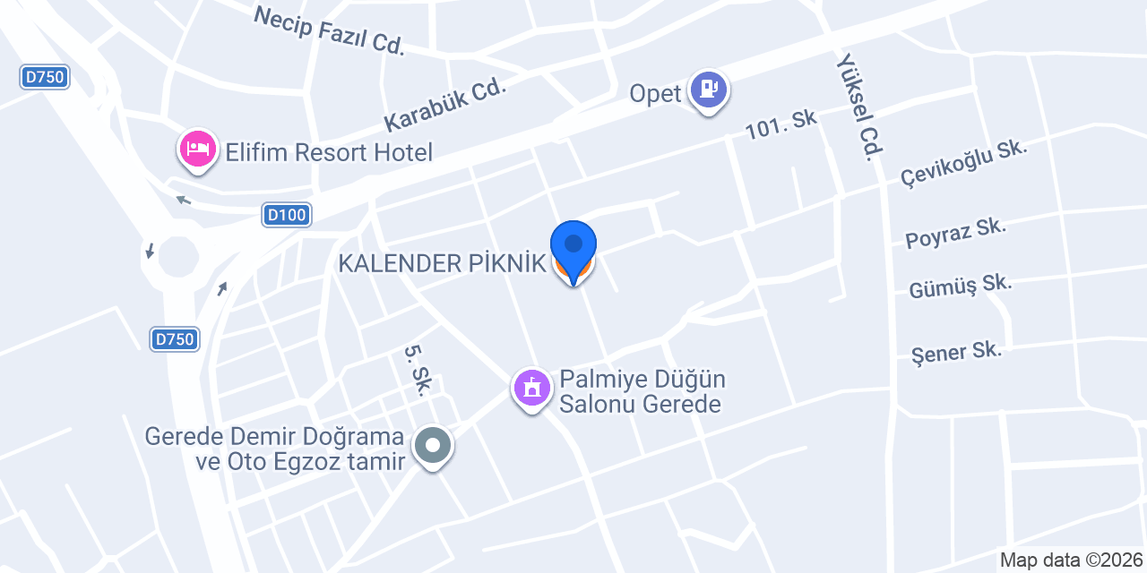KALENDER PİKNİK konumu
