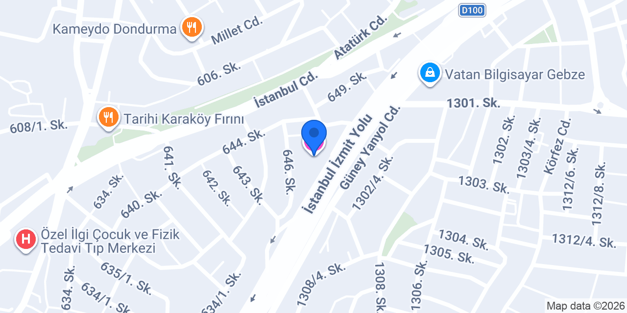 Gebze Masaj Salonu Zen Spa konumu