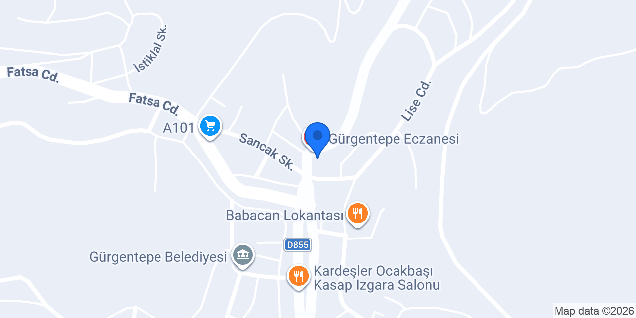 Ptt-gürgentepe Şubesi konumu
