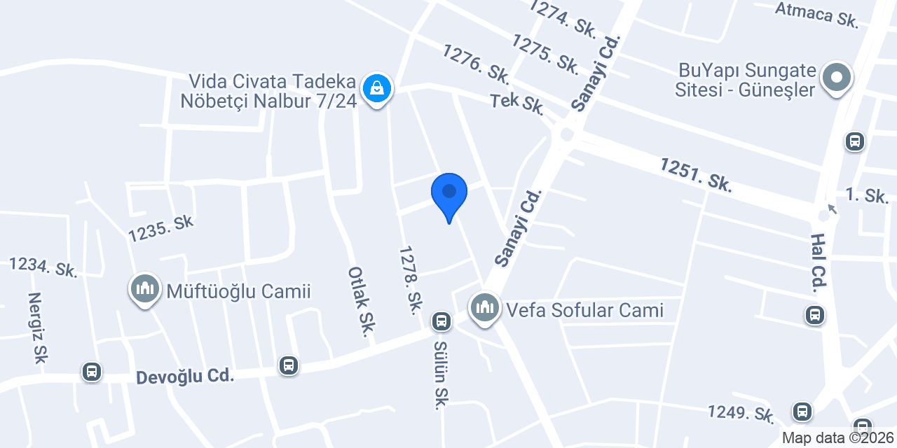 ÖNER'S RENT A CAR konumu