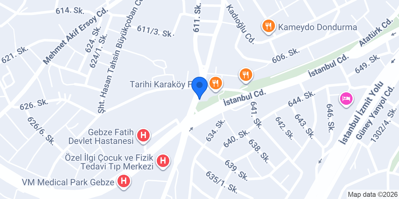 GEBZE GÖZLÜK konumu