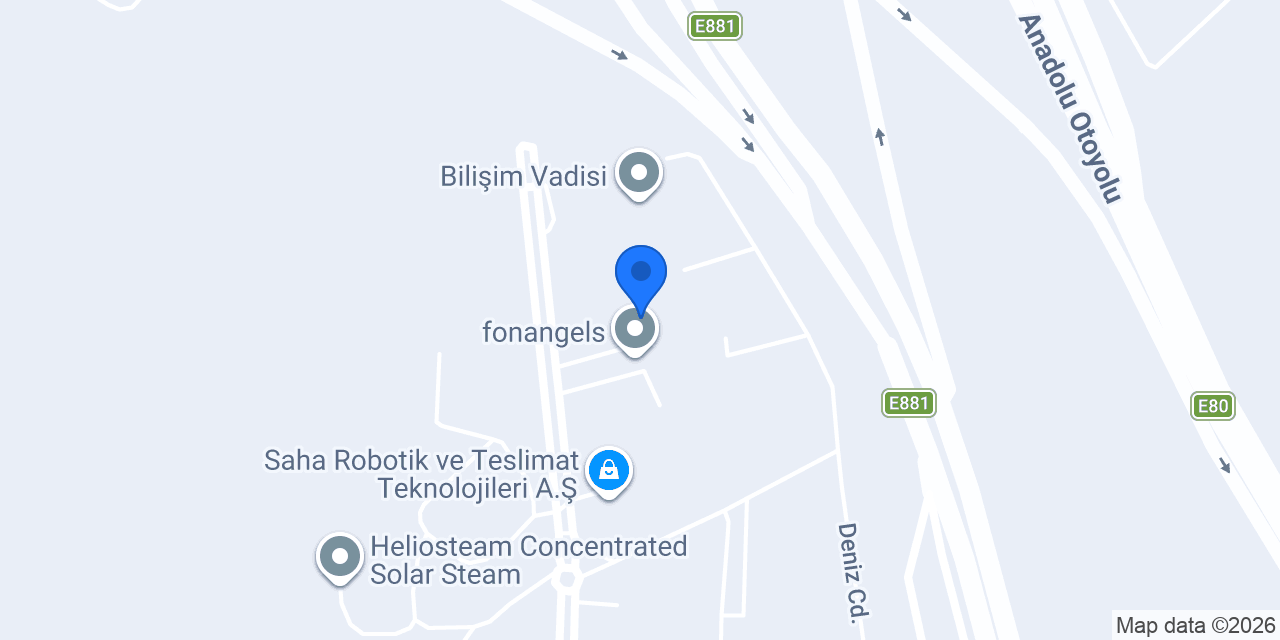 Vakıf Katılım Bilişim Vadisi Şubesi konumu