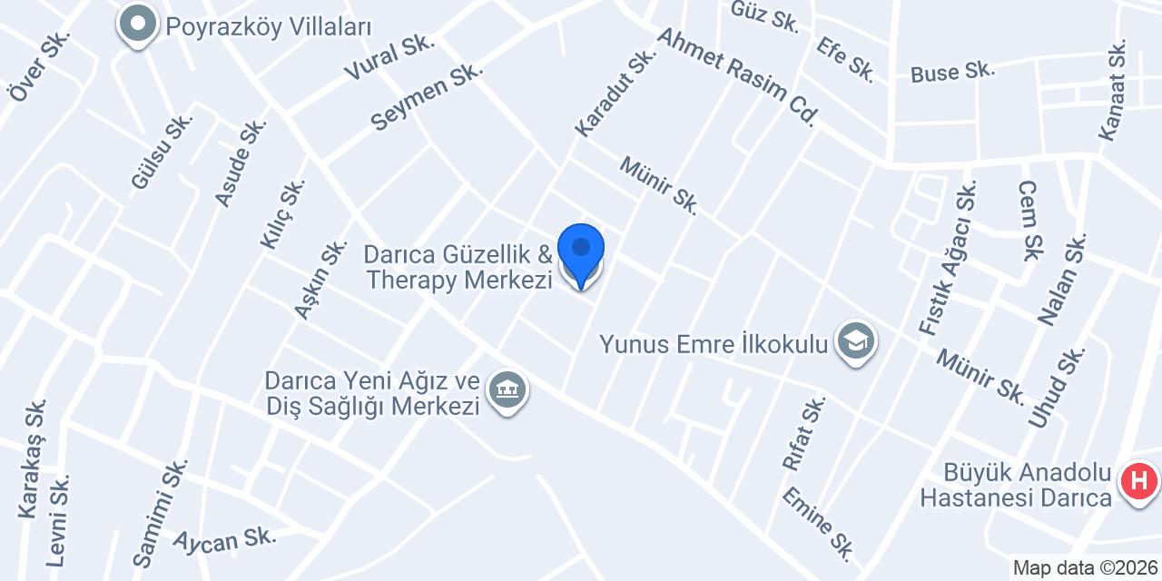 Darıca Güzellik & Therapy Merkezi konumu
