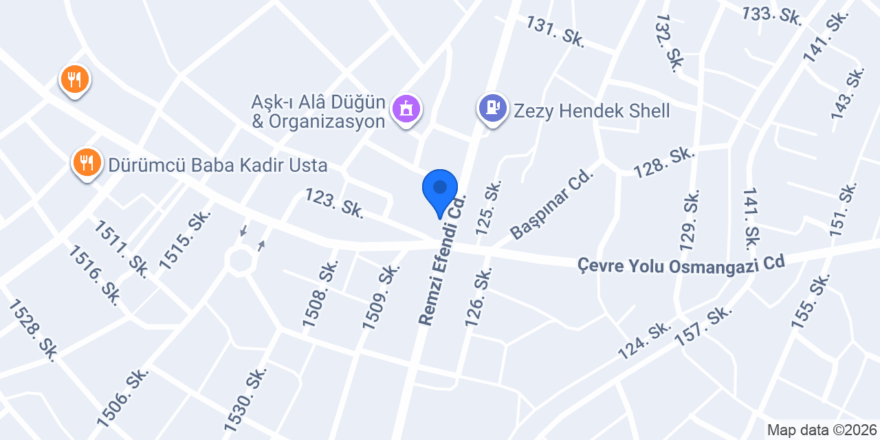 K.Maraş Veteriner Kliniği konumu