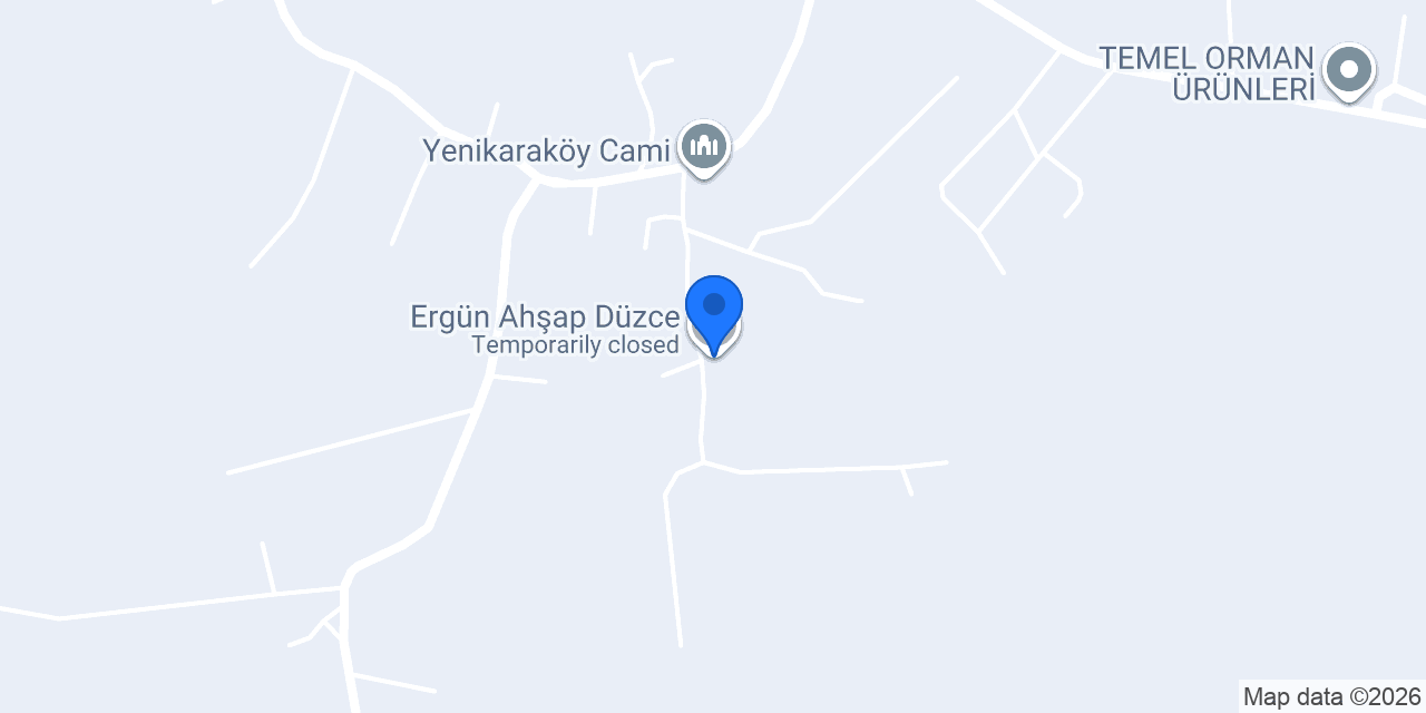 Ergün Ahşap Düzce konumu