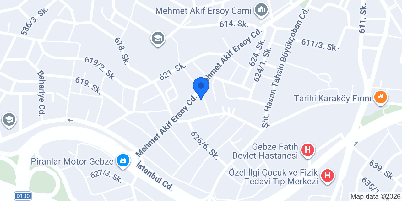 GEBZE GESAM ASANSÖR konumu