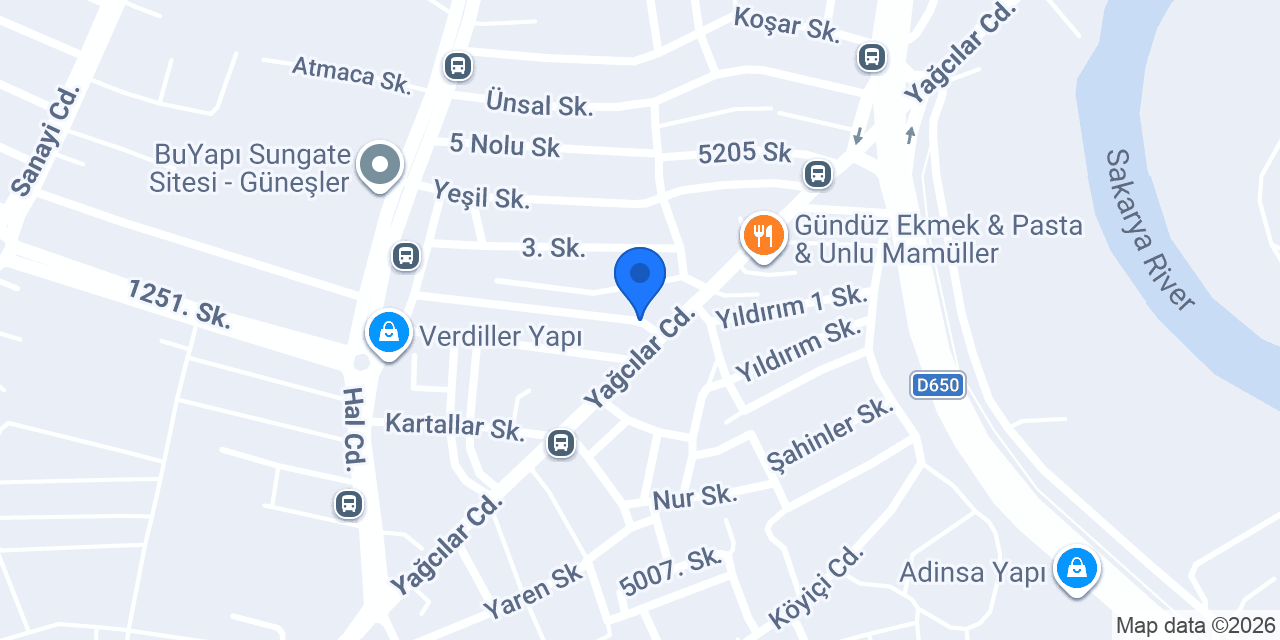 Sakarya Optik konumu