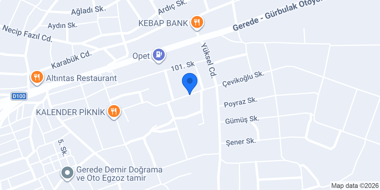 Ayeroğlu Depo konumu