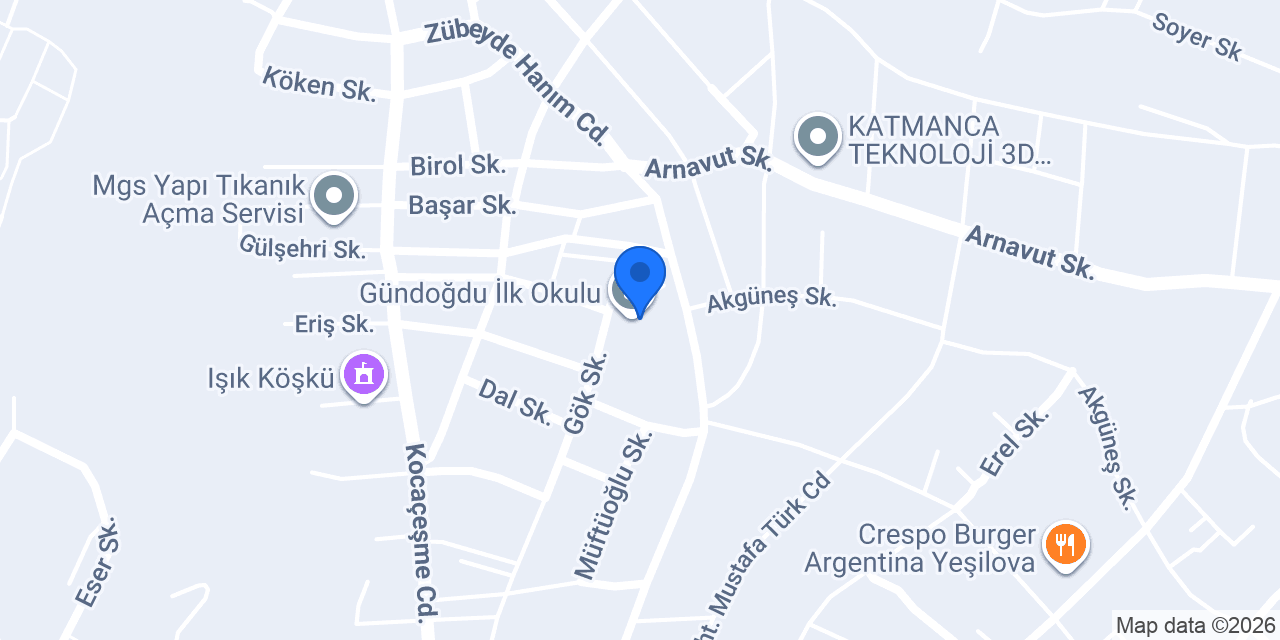 Gündoğdu İlk Okulu konumu
