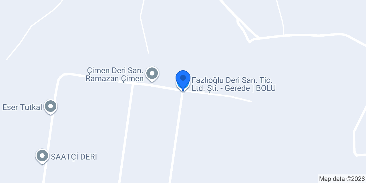 Fazlıoğlu Deri San. Tic. Ltd. Şti. - Gerede | BOLU konumu