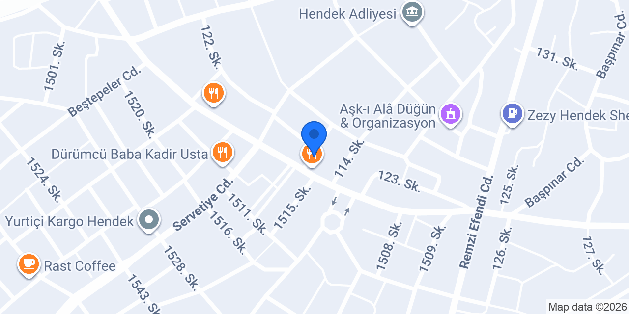 Özlem Çiçekçilik konumu