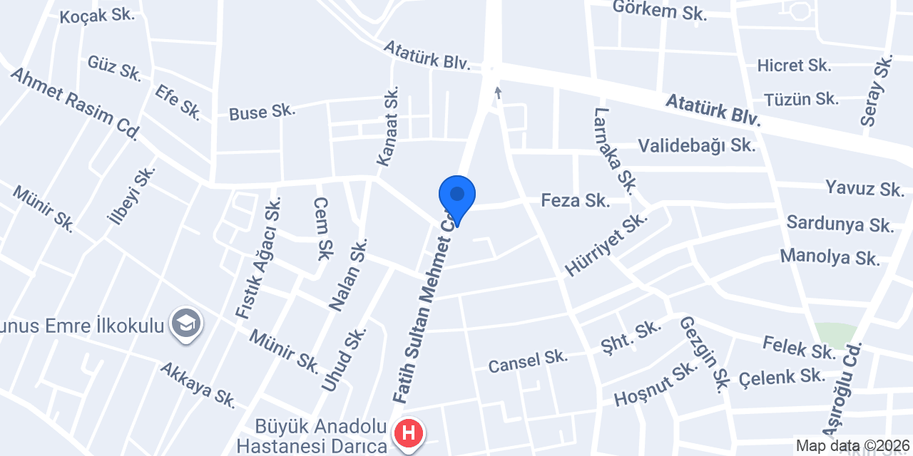 Vizyon Çiçekcilik konumu
