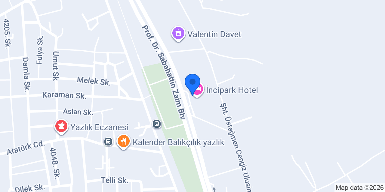 İnci Park Kır Bahçesi konumu