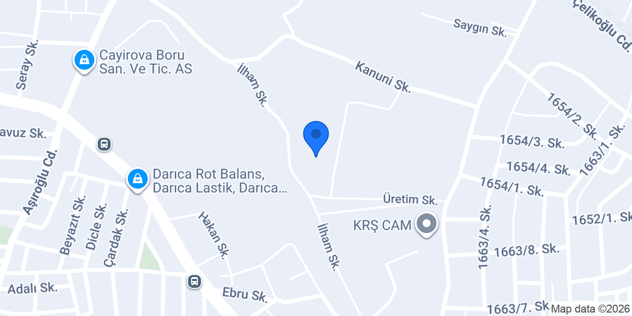 Dökmak Çelik Döküm Sanayi konumu