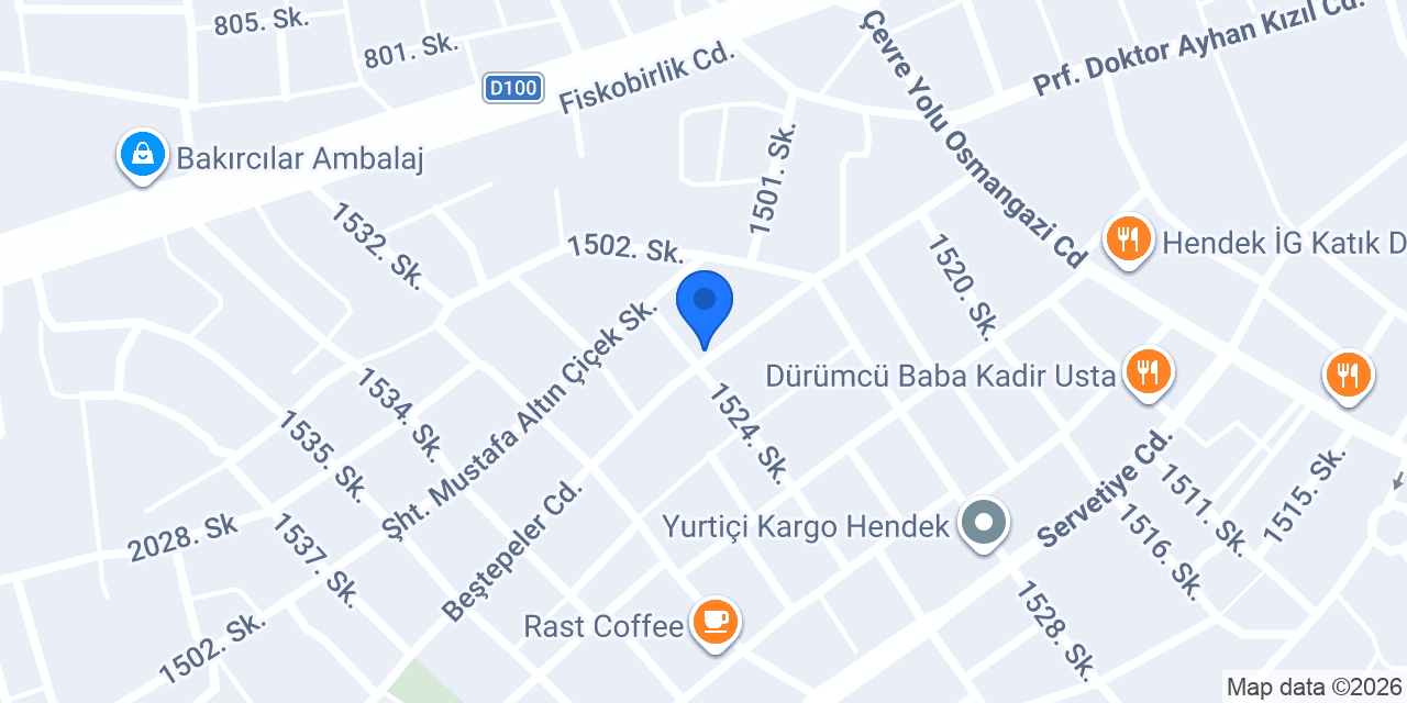 Hendek Çiçekçilik konumu