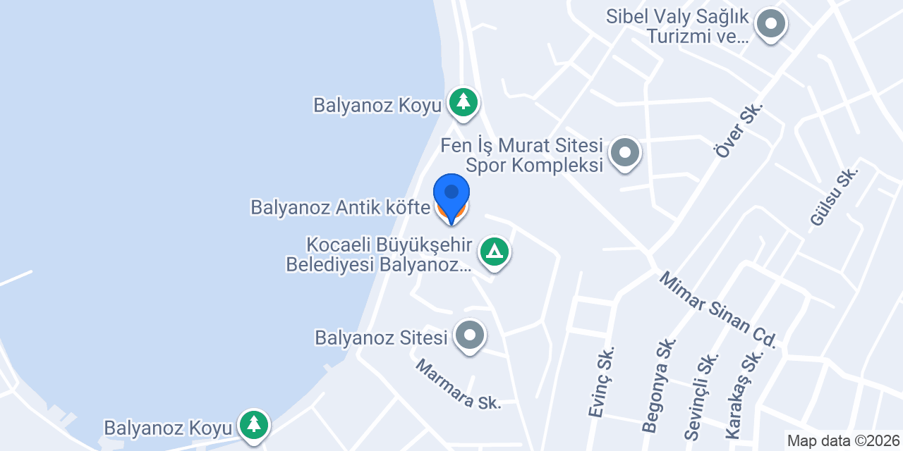 Balyanoz Antik köfte konumu