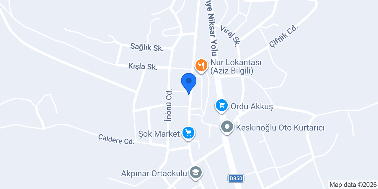 AKKUŞ USTAELLER RESTAURANT konumu