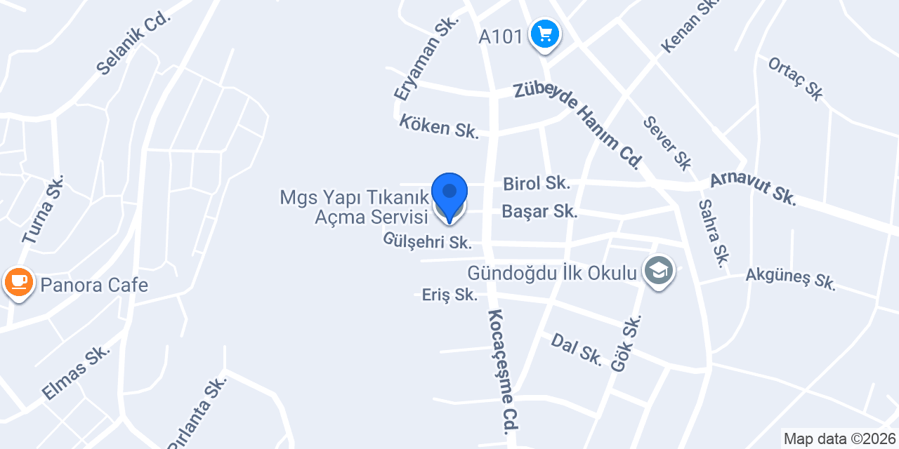 Mgs Yapı Tıkanık Açma Servisi konumu