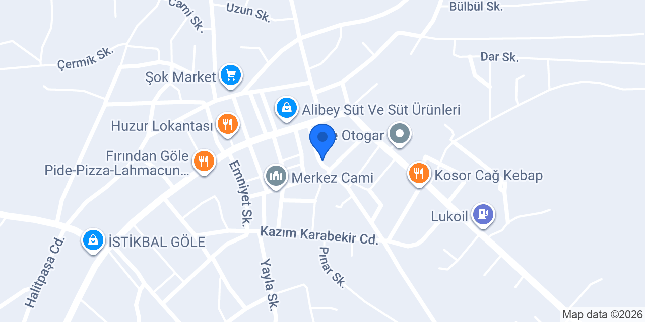 Göle Damla Otel konumu