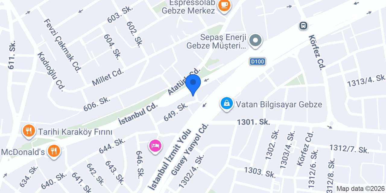 TAM Finans - Gebze Şubesi konumu