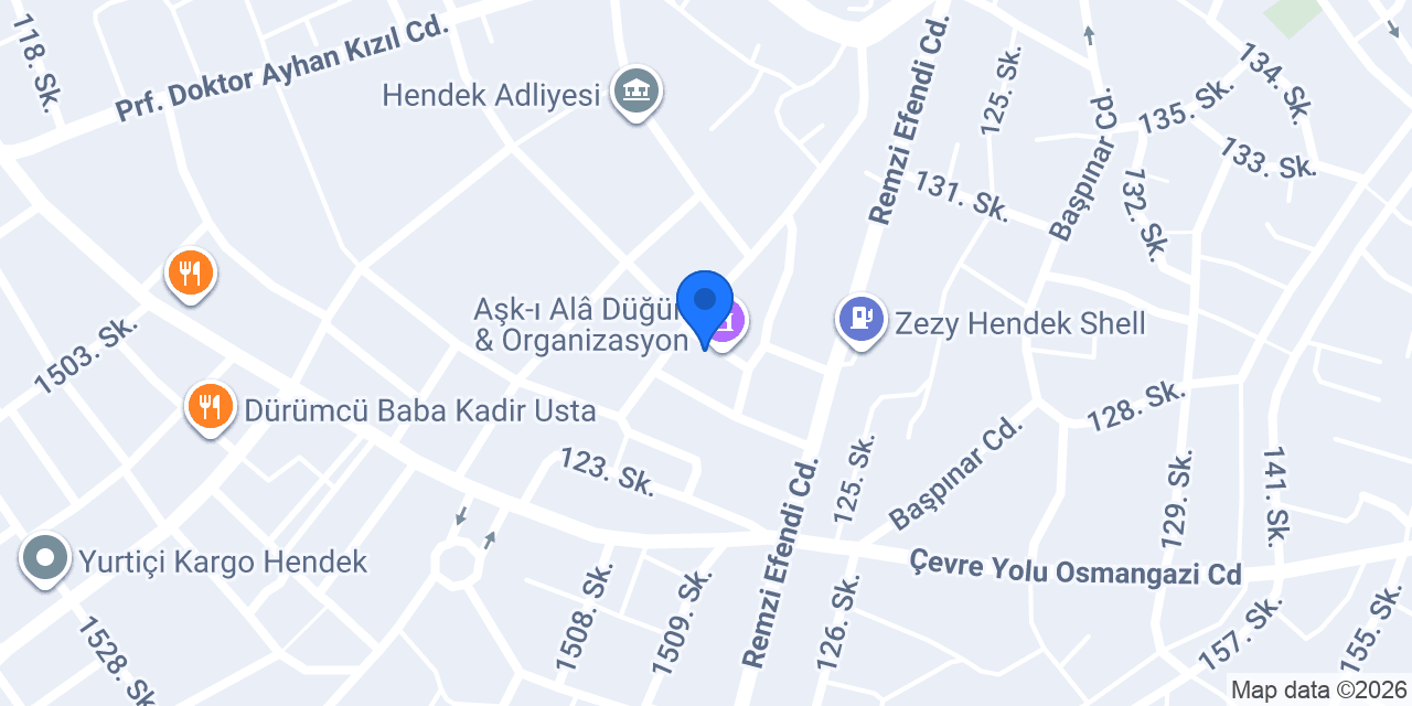 Ahmet Kizir Hendek Diş Kliniği konumu
