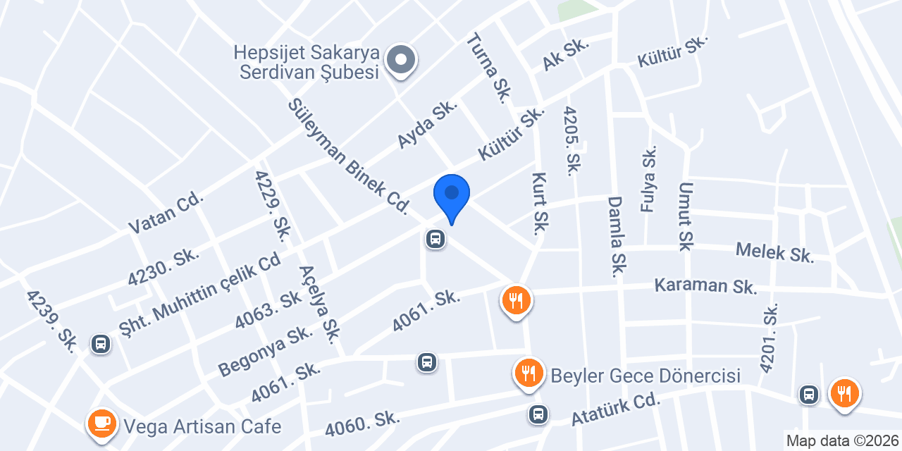 YÜCEL ET konumu