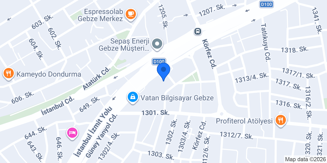 Gökçe Catering konumu