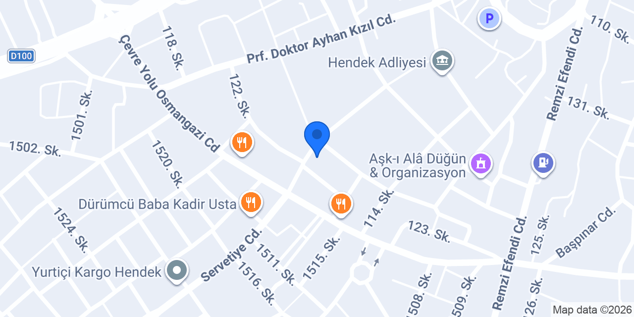 HENDEK İPEK MTSK konumu