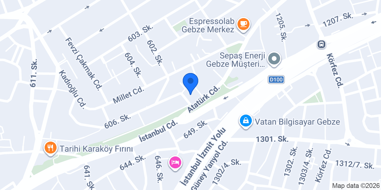 Dekolte Kuaför Gebze konumu