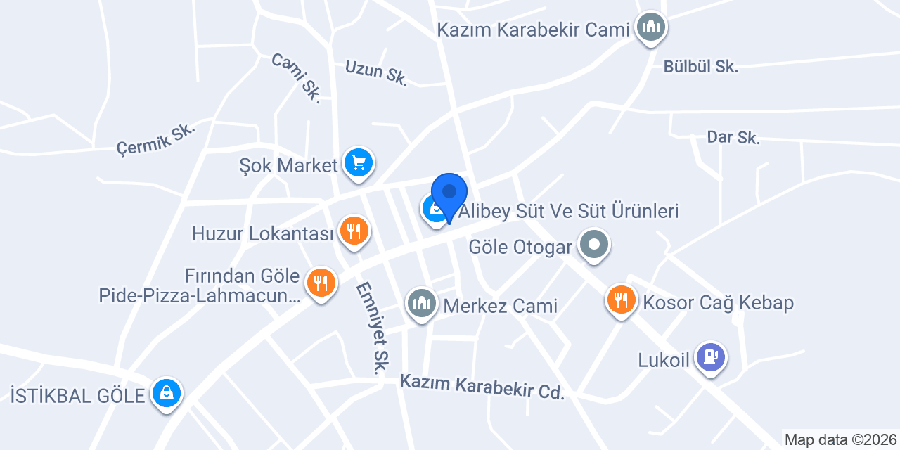 Göle Çapan SÜT konumu