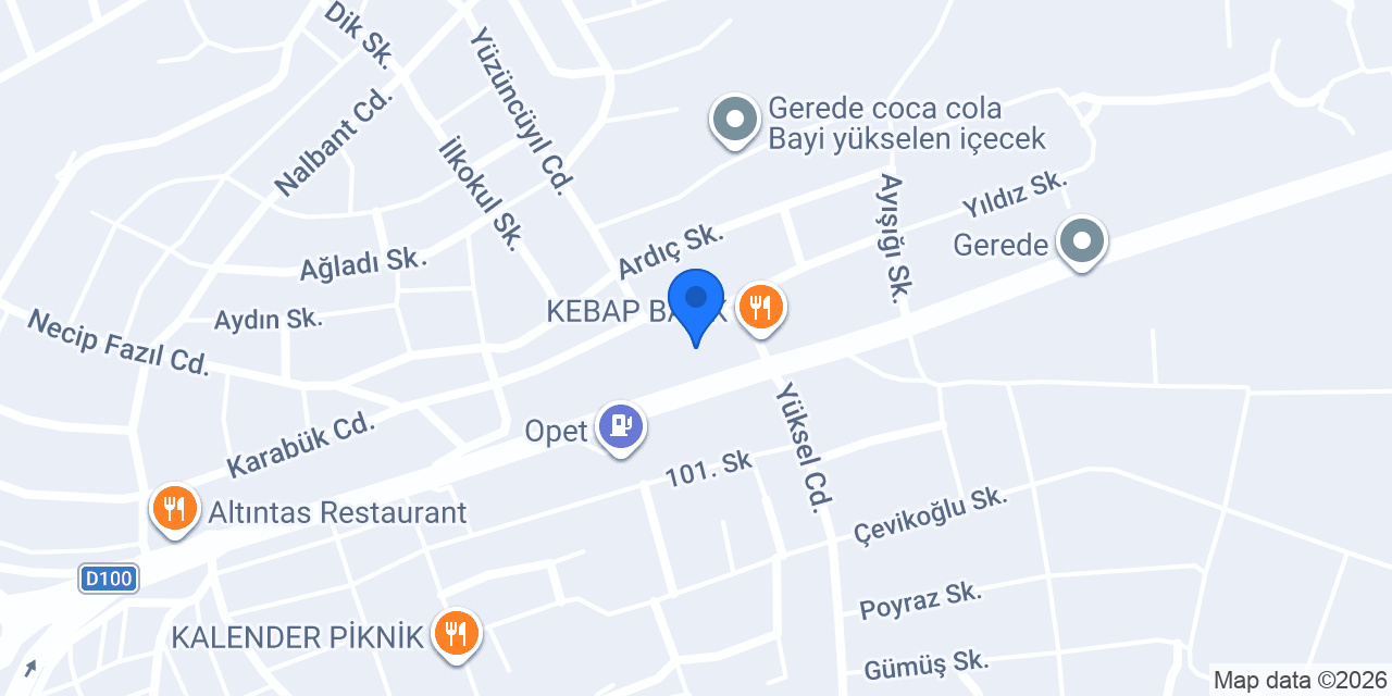Olivya coffee Gerede konumu