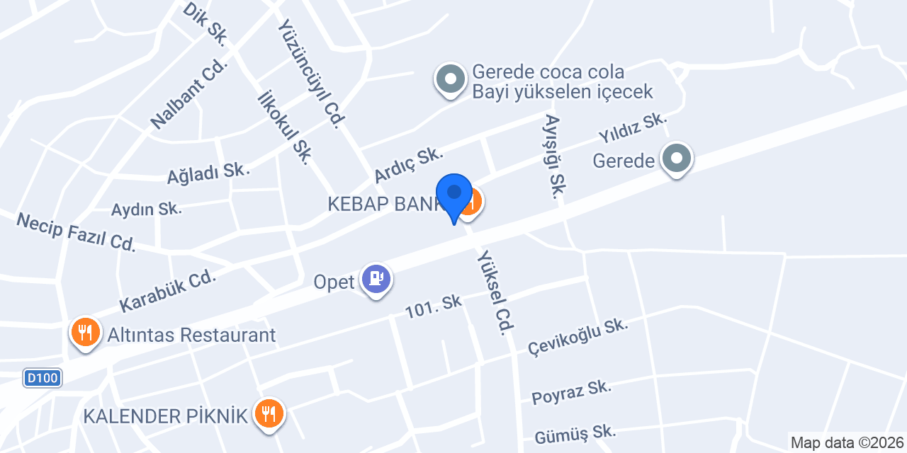 Abant Kahvecisi Gerede konumu