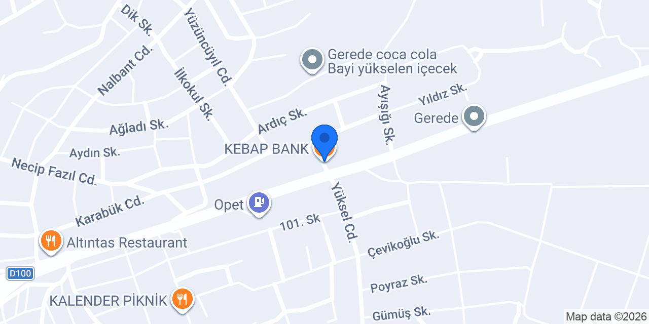 KEBAP BANK konumu