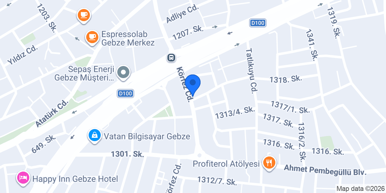 Eva Perde Tasarım konumu