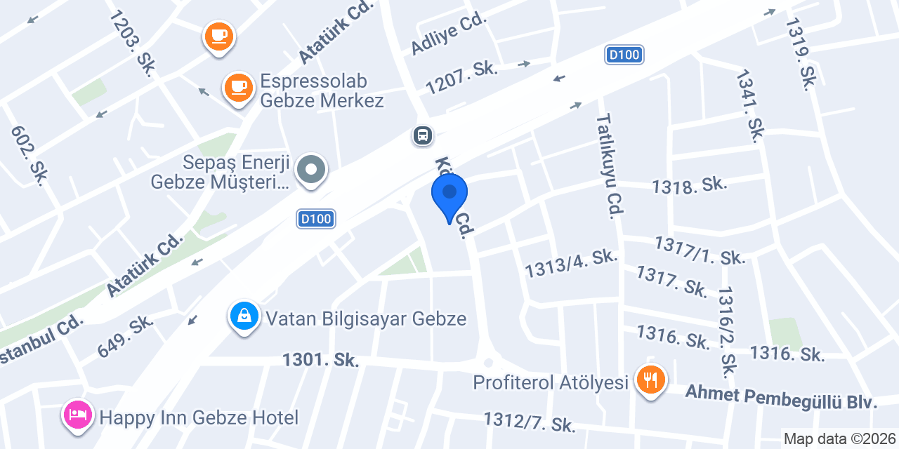 Gebze 11.noterliği konumu